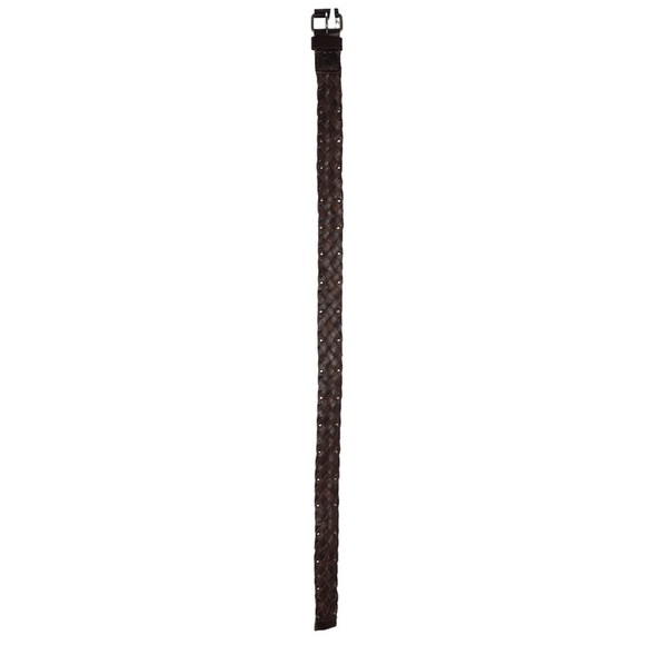 AMERICAN EAGLE Braided Leather Belt Stud Details Western Equestrian Rodeo S/M main image 8